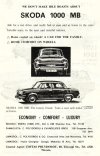 Advert for Skoda 1000